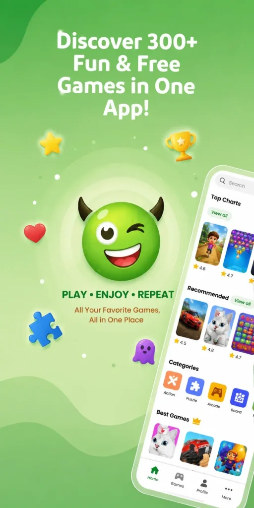 HappyMod APK Download Latest Version V3.3.4 Free For Android 10 Discover 300+ fun and free games in one gaming app with colorful mobile interface