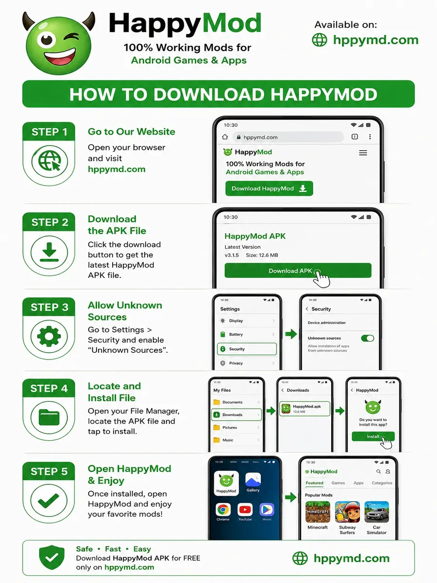 HappyMod APK Download Latest Version V3.3.4 Free For Android 12 Download Happy Mod